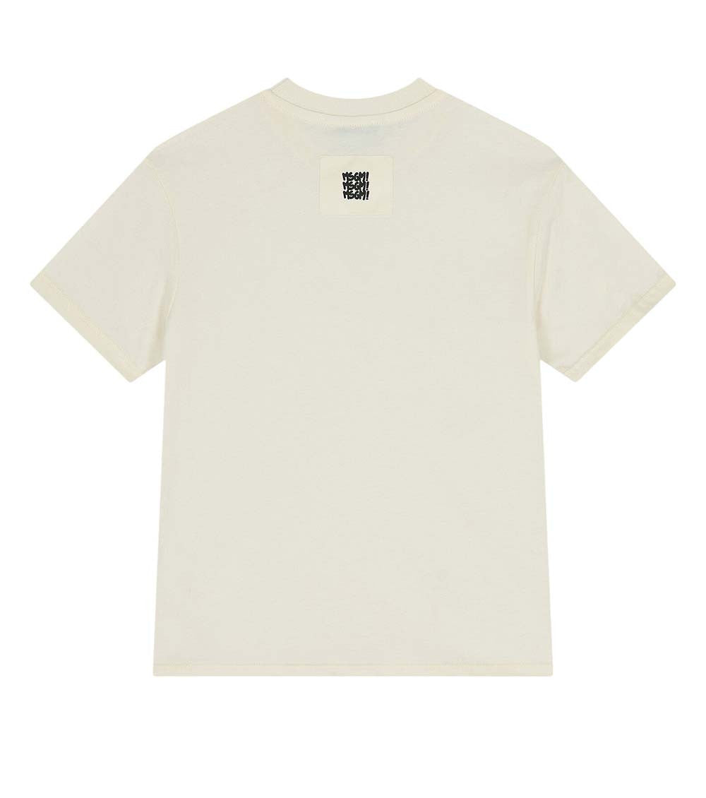 Girls Beige Graphic T-Shirt 2