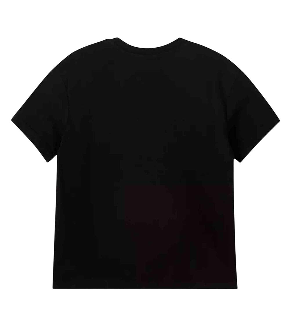 Girls Black Graphic T-Shirt 2