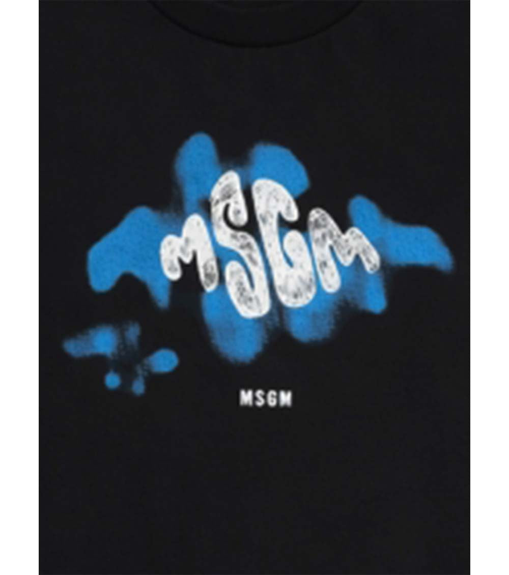 Girls Black Graphic T-Shirt 3