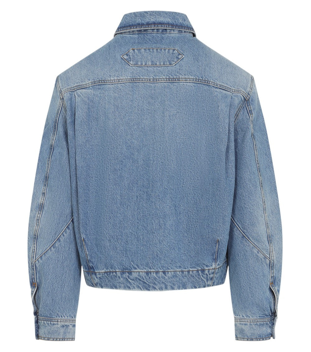 Blue Denim Logo Jacket 2