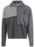 Multi Grey Half Zip Sweater 1