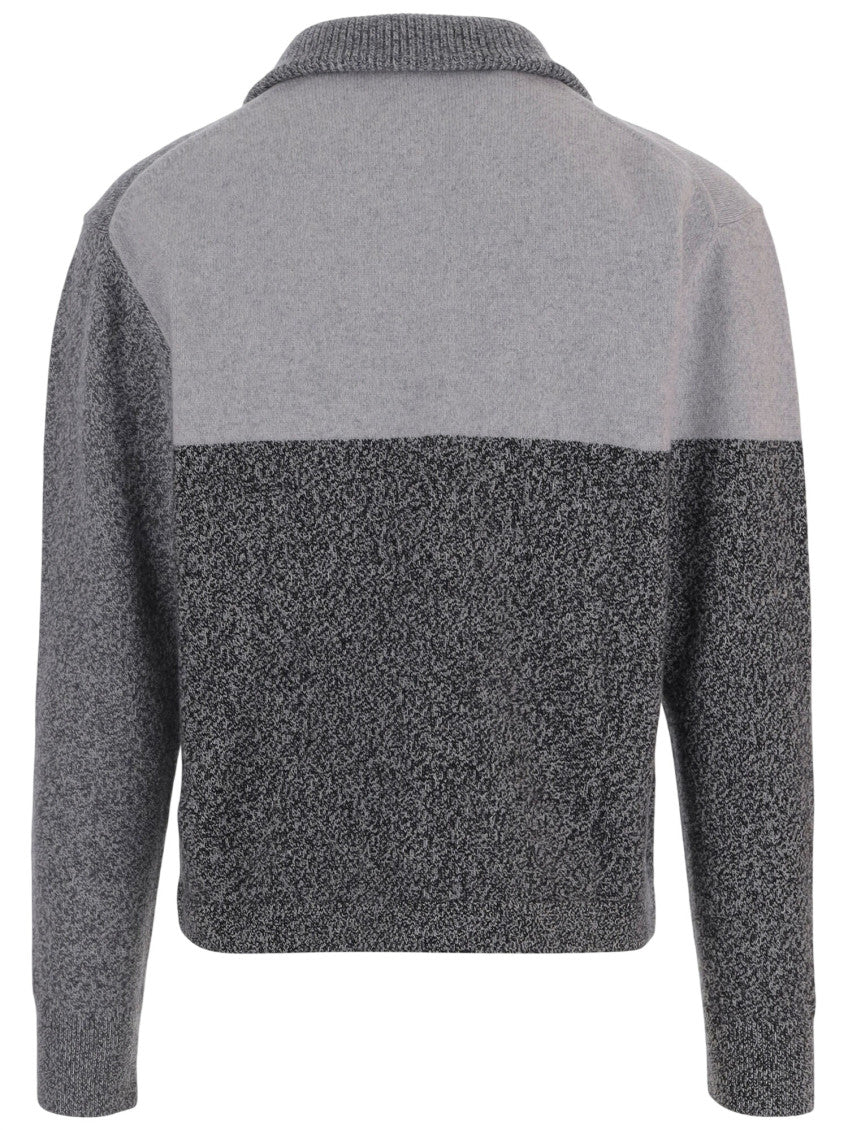 Multi Grey Half Zip Sweater 2