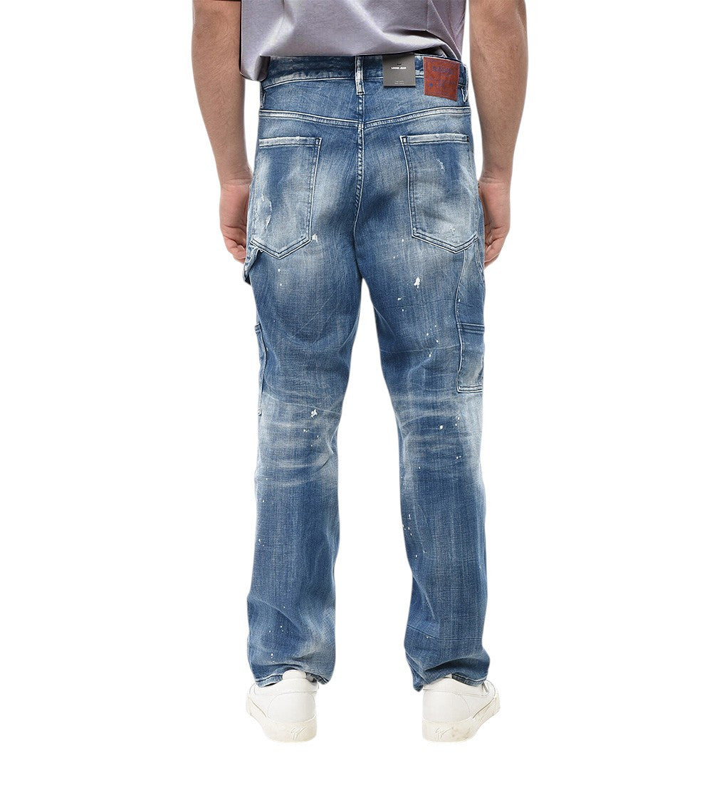 Blue Loose High Rise Jeans 2