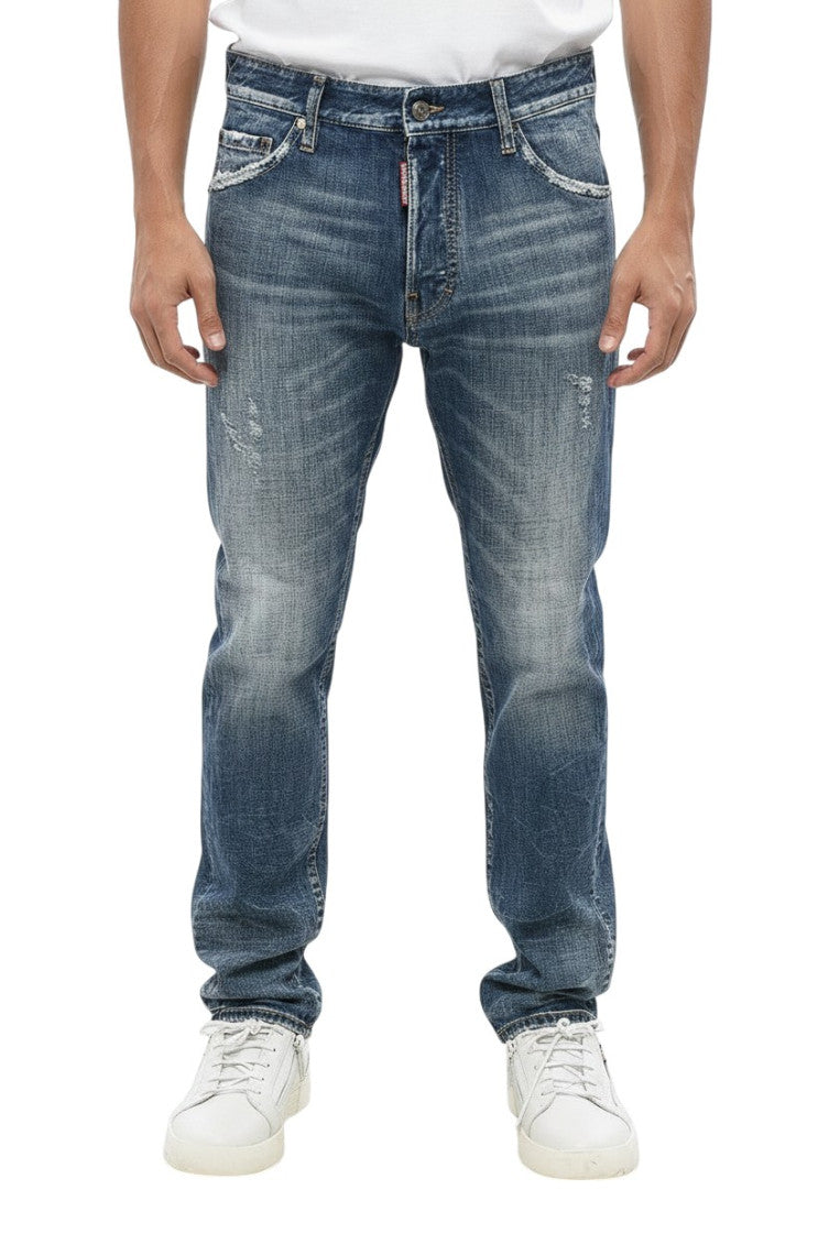Navy Blue Mid Rise Jeans 1
