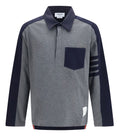 Grey Color Block Polo 1