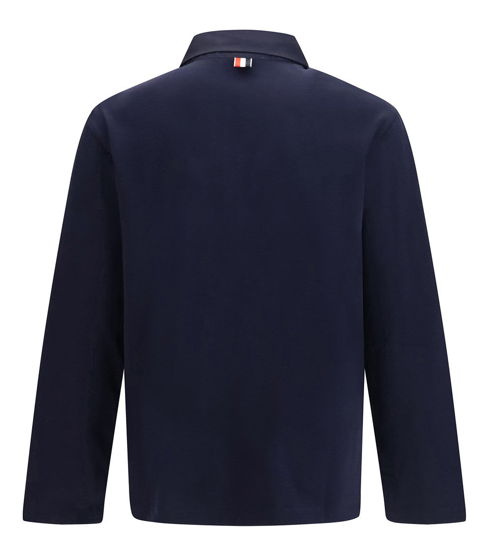 Grey Color Block Polo 2