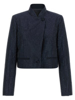 Dark Blue Embellished Blazer 1