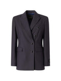 Blue Notched Lapel Blazer 1