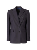 Blue Notched Lapel Blazer 1