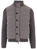 Grey Mock Collar Jacket 1