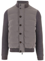 Grey Mock Collar Jacket 1