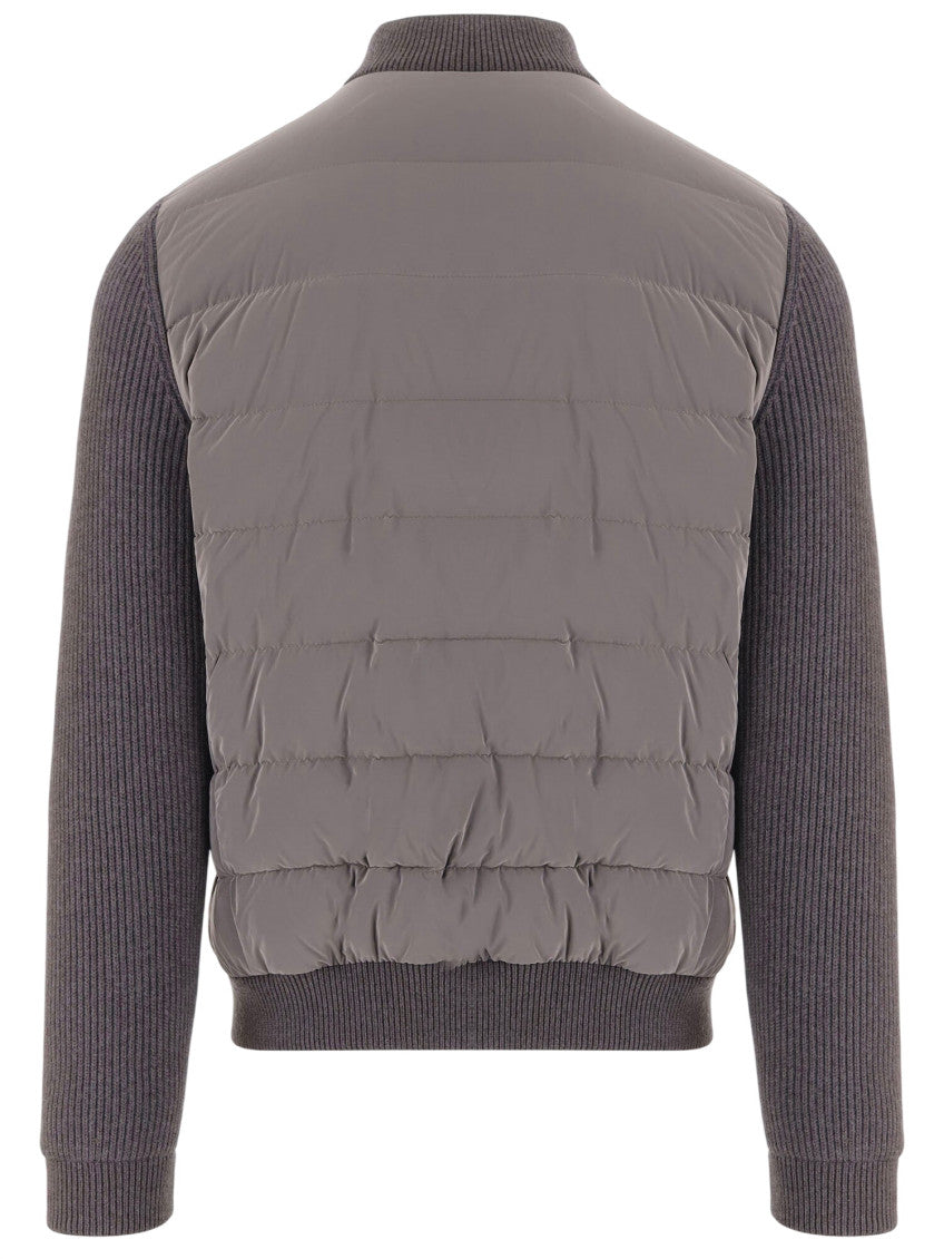 Grey Mock Collar Jacket 2