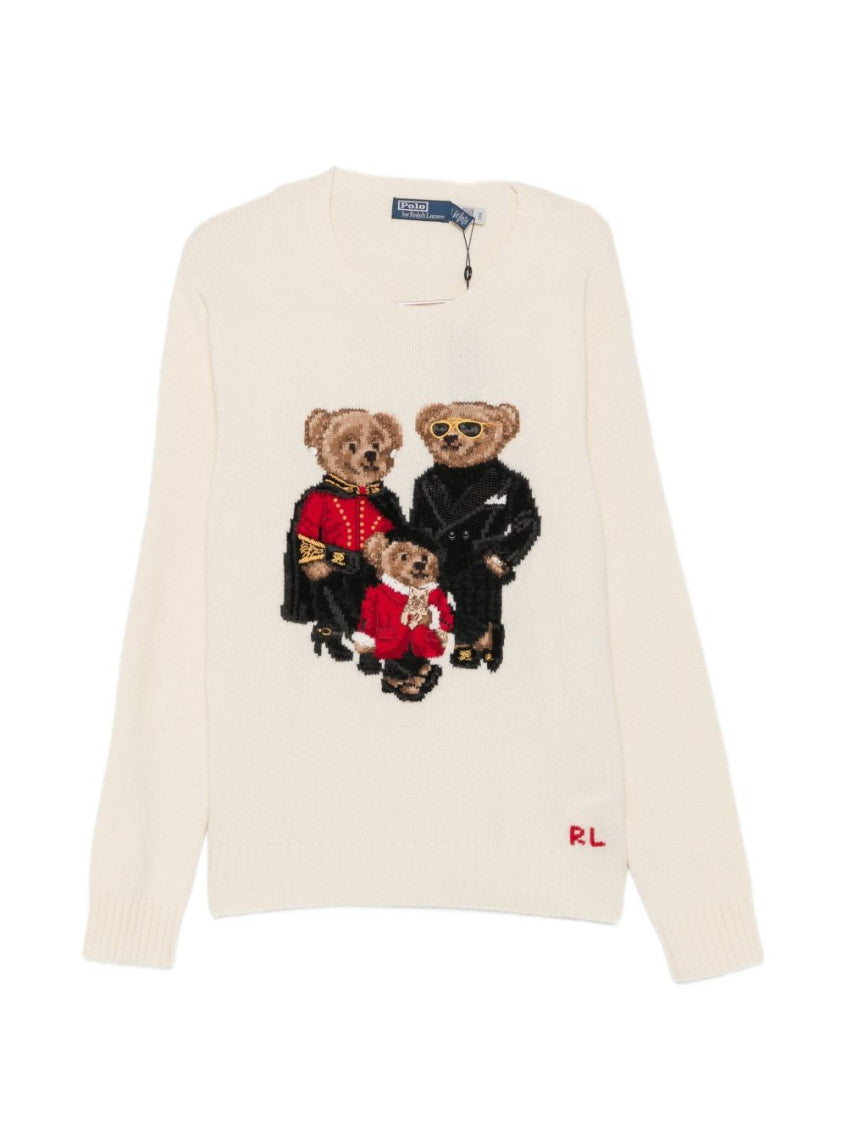Light Beige Crew Neck Sweater 1