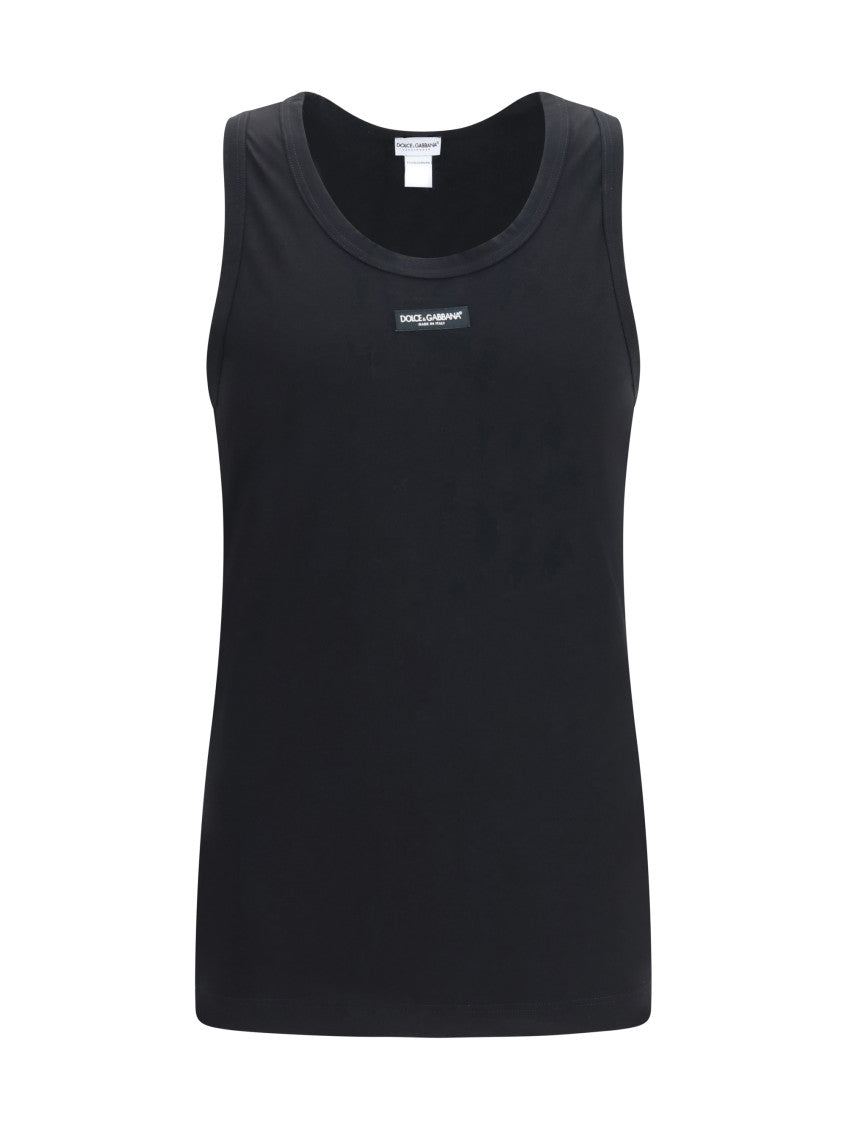 Black Regular Tank Top 1