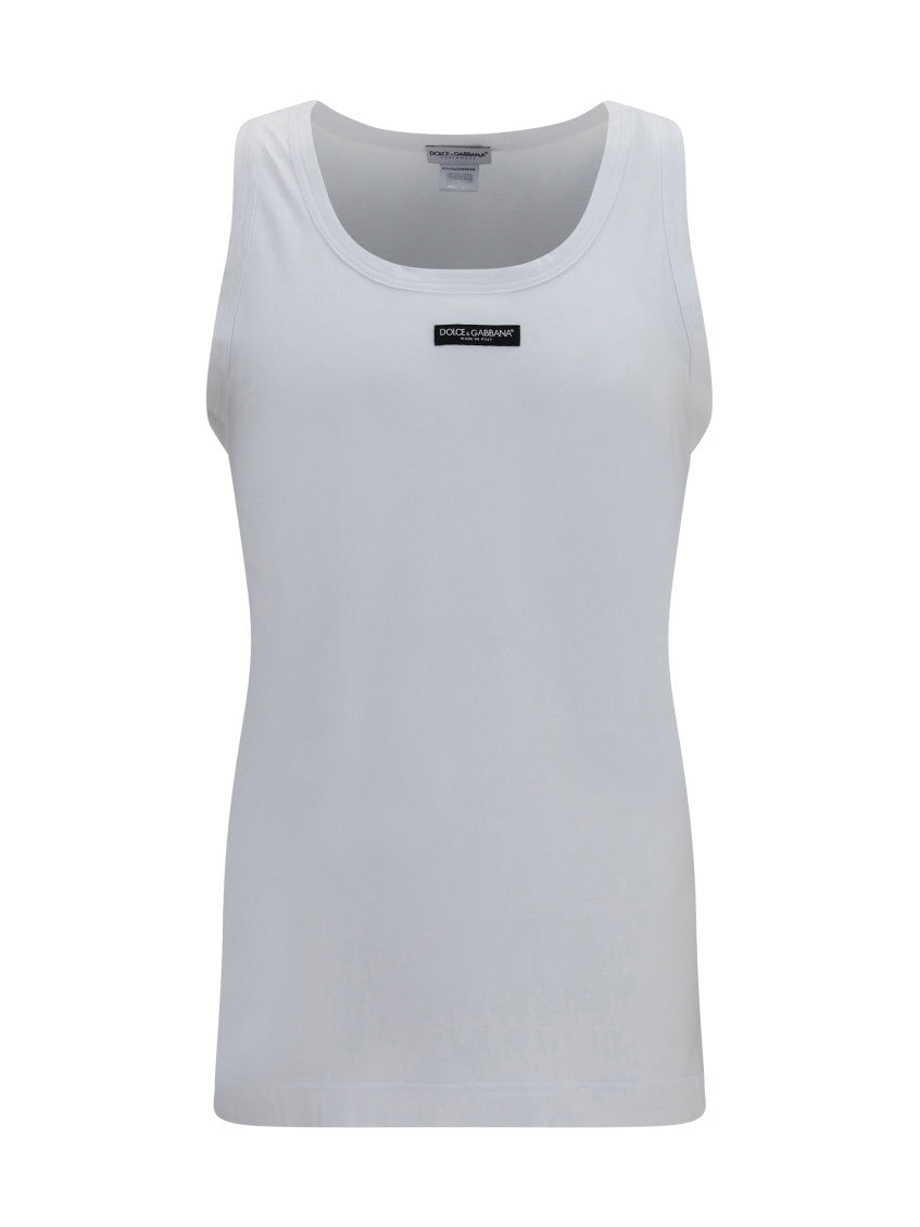 White Regular Tank Top 1