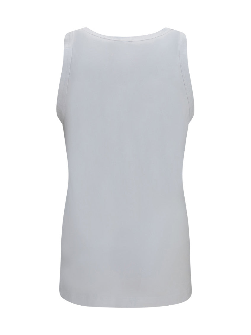 White Regular Tank Top 2