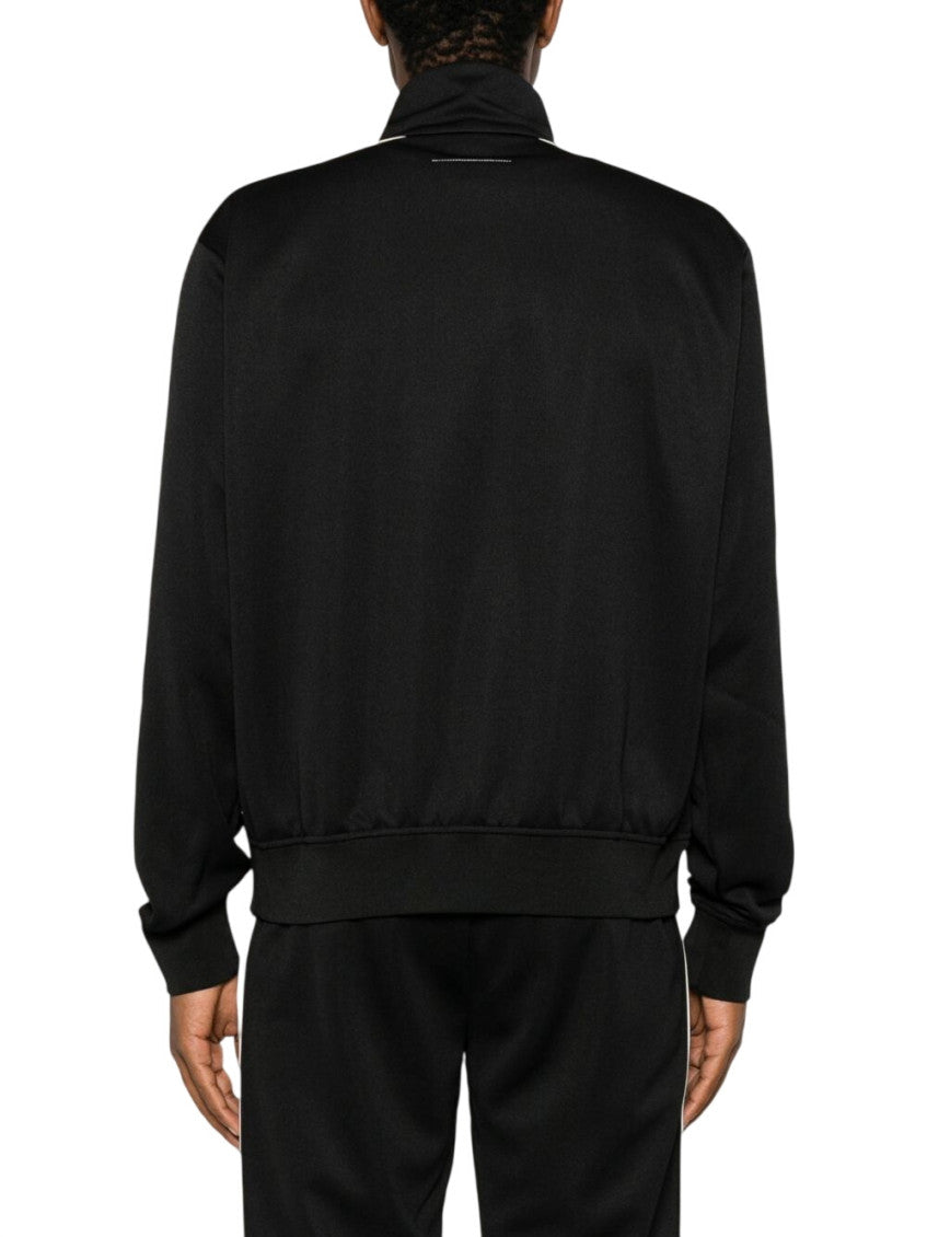 Black Solid Track Jacket 2