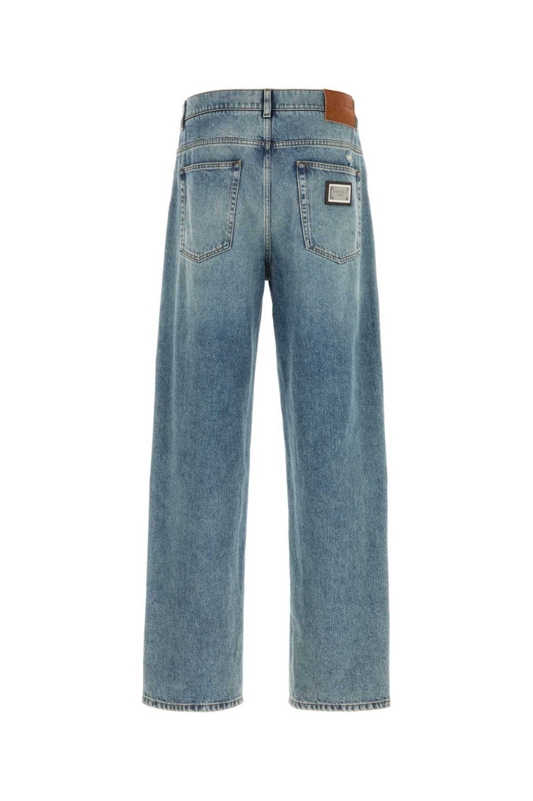 Light Blue Straight Jeans 2