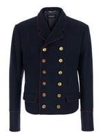 Navy Double-Breasted Blazer 1