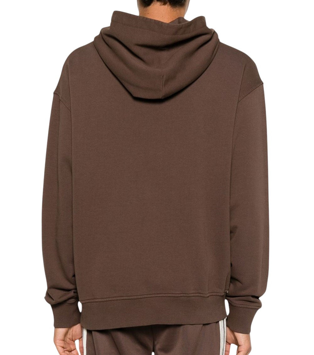 Brown Regular Logo Hoodie 3