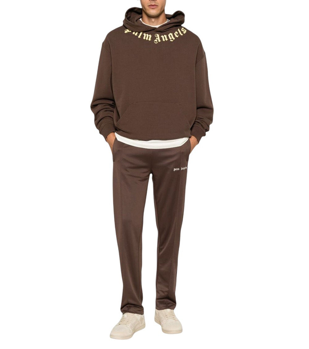 Brown Regular Logo Hoodie 4