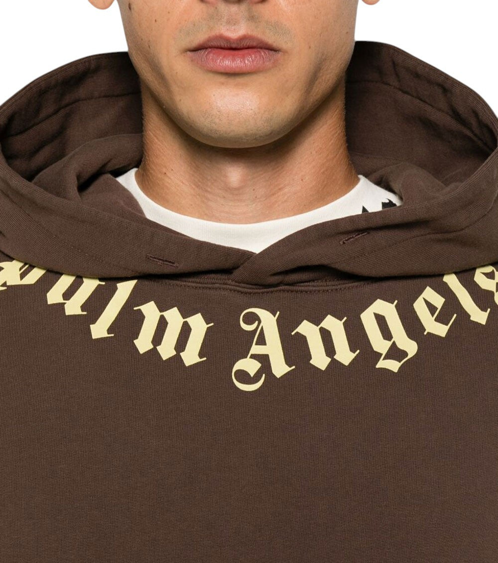 Brown Regular Logo Hoodie 5