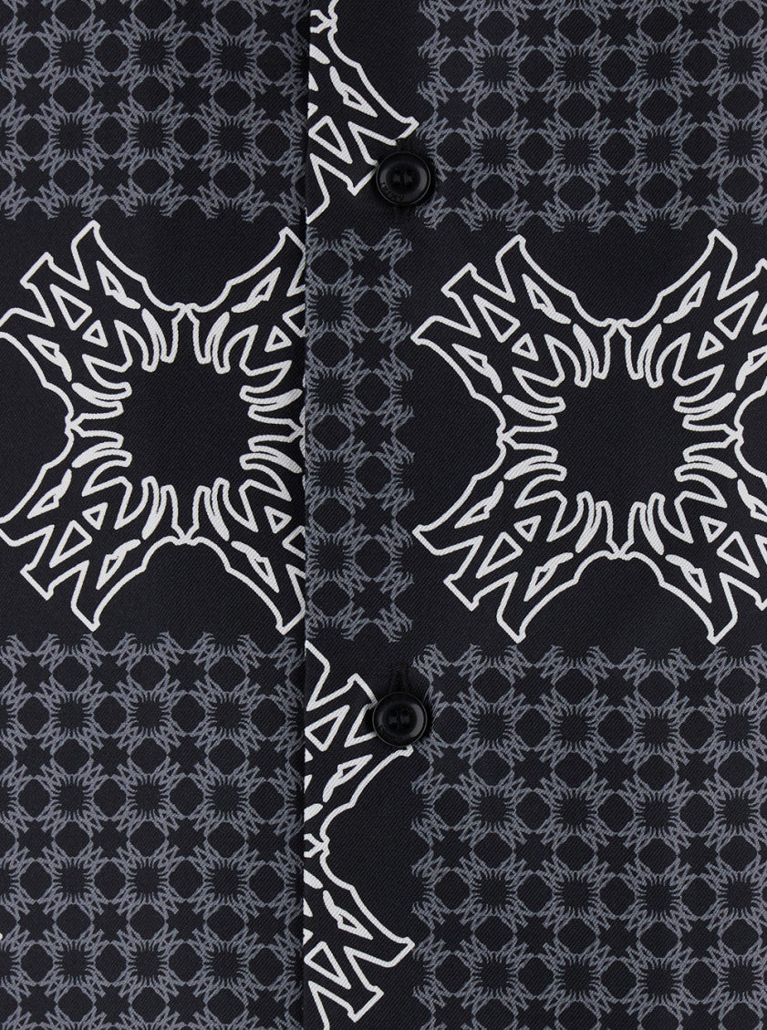 Black Relaxed Paisley Shirt 3