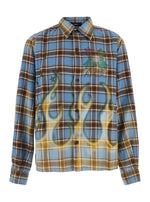 Blue Regular Plaid Shirt 1