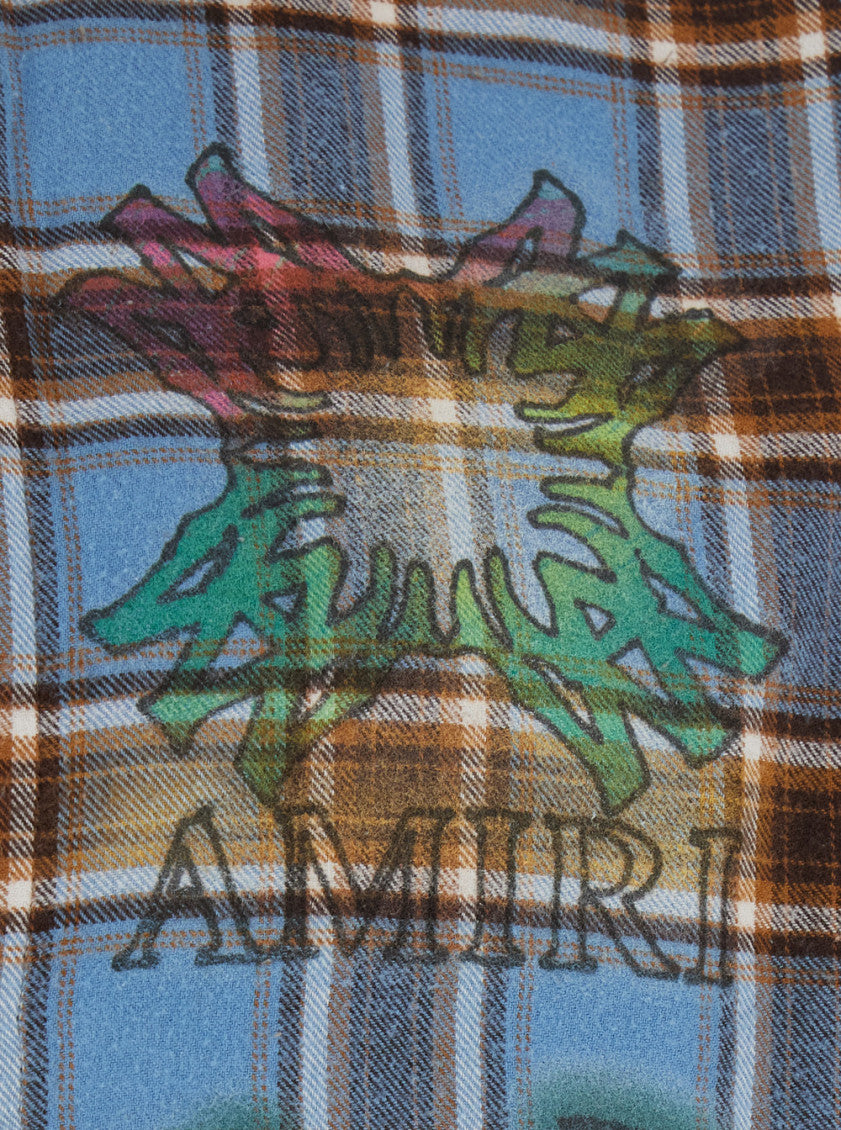 Blue Regular Plaid Shirt 3