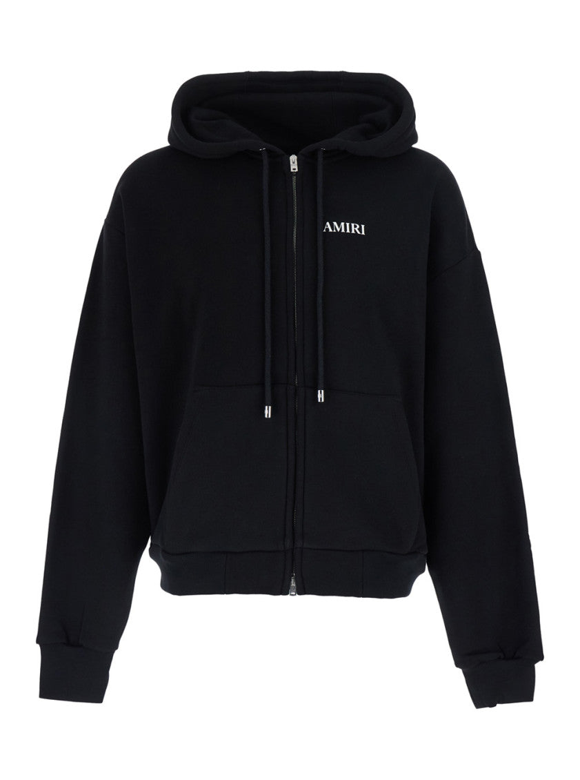 Black Logo Regular Hoodie 1