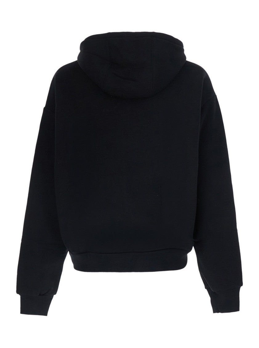 Black Logo Regular Hoodie 2