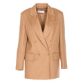 Brown Peaked Lapel Blazer 1