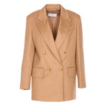 Brown Peaked Lapel Blazer 1