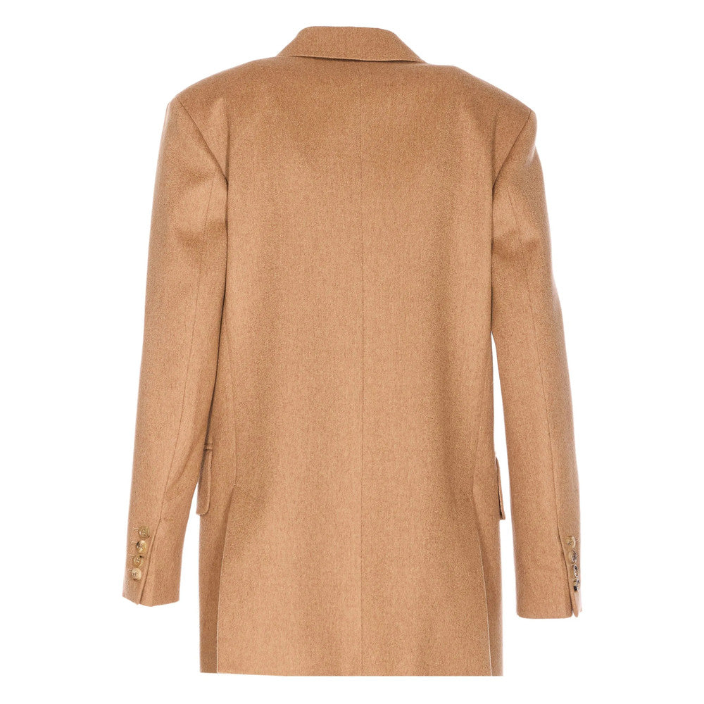 Brown Peaked Lapel Blazer 2