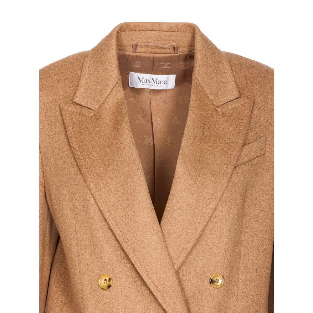 Brown Peaked Lapel Blazer 3