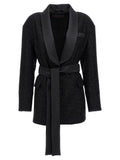 Black Shawl Lapel Blazer 1