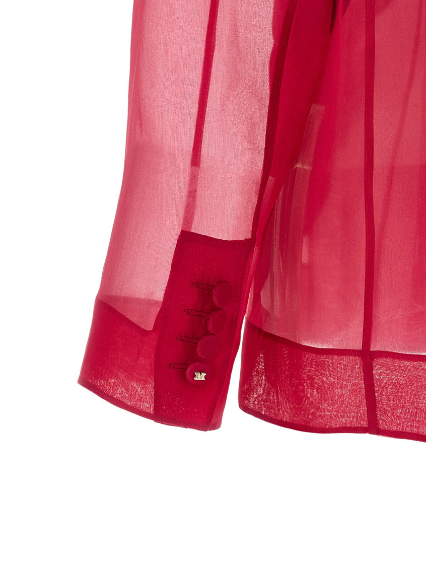 Fuchsia Peaked Lapel Blazer 4