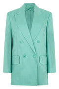 Light Green Peaked Lapel Blazer 1