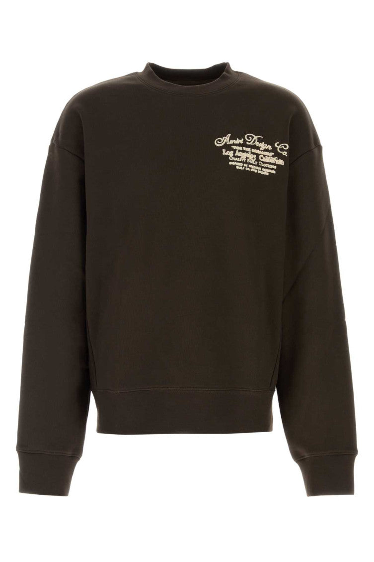 Dark Brown Logo Sweatshirt 1