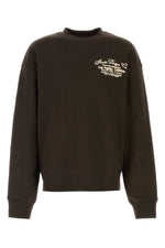 Dark Brown Logo Sweatshirt 1