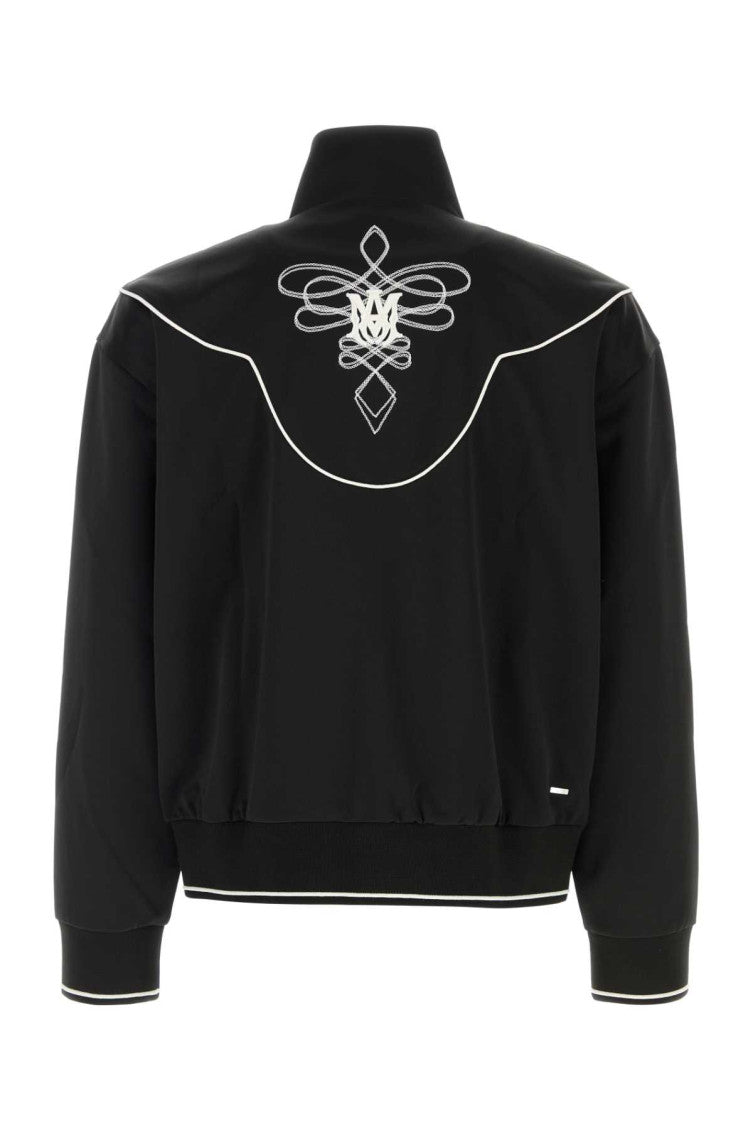 Black Mock Collar Jacket 2