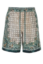 Multicolor Paisley Bermuda Shorts 1