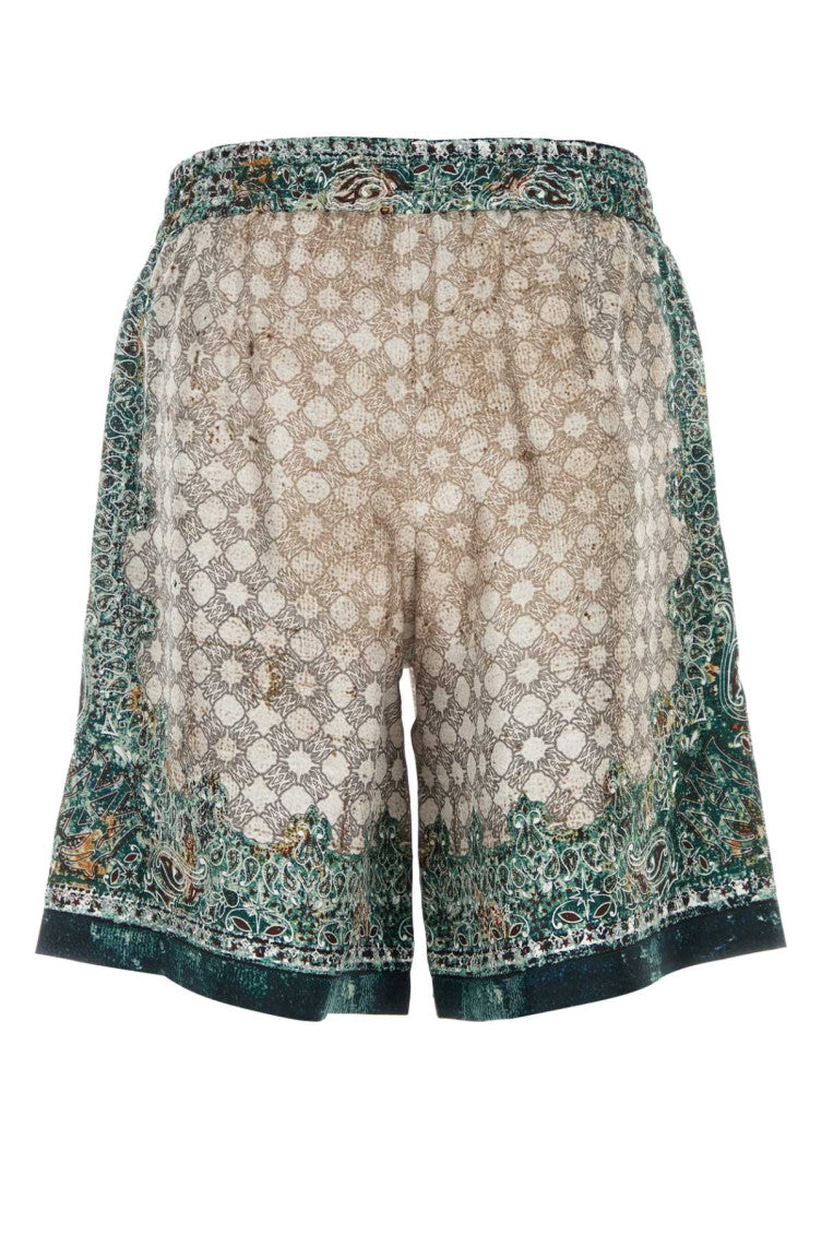 Multicolor Paisley Bermuda Shorts 2