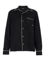 Black Regular Embroidered Shirt 1