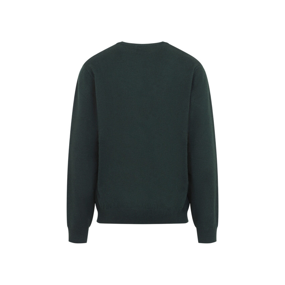 Dark Green Logo Sweater 2