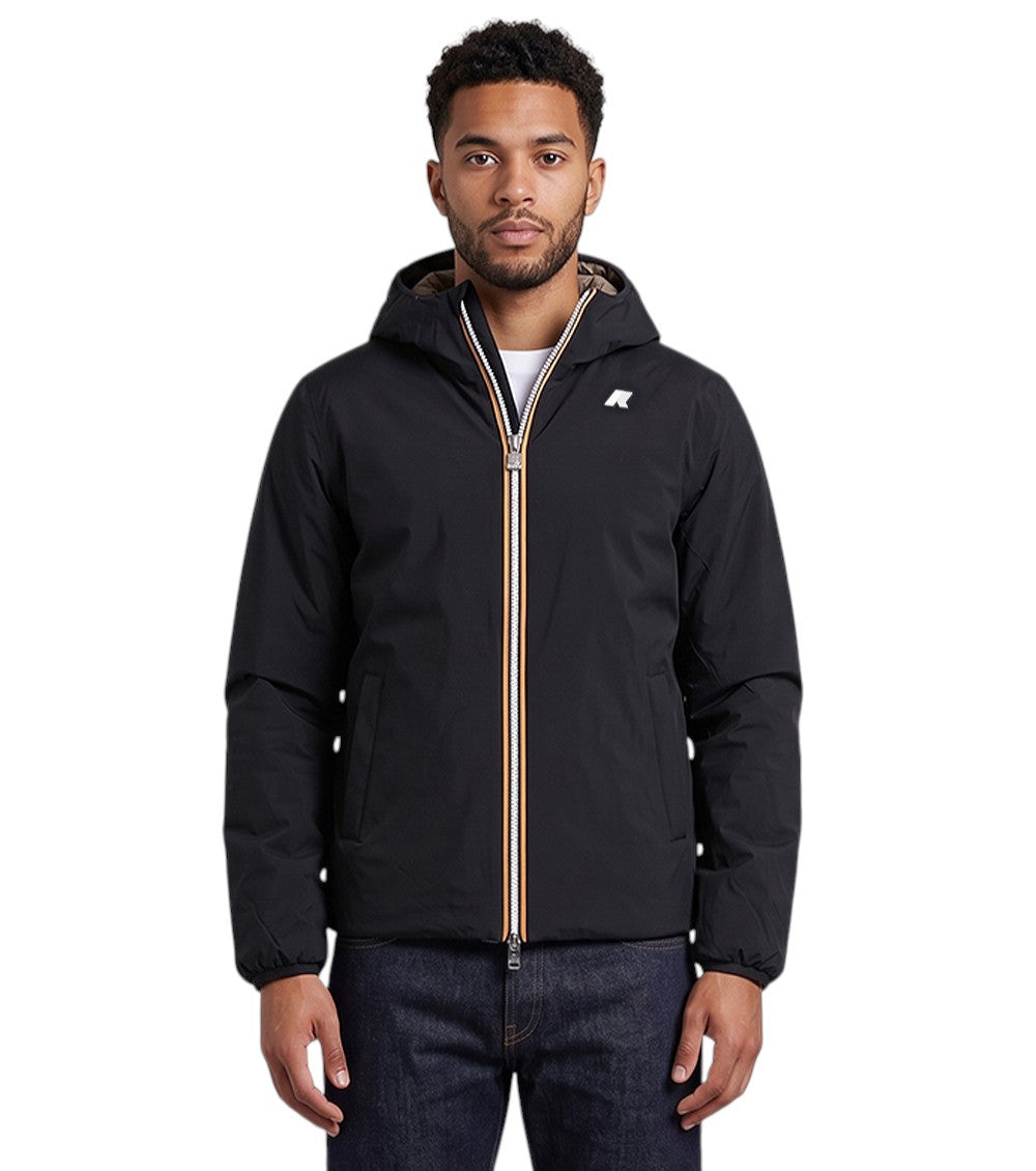 Black Logo Hood Jacket 1