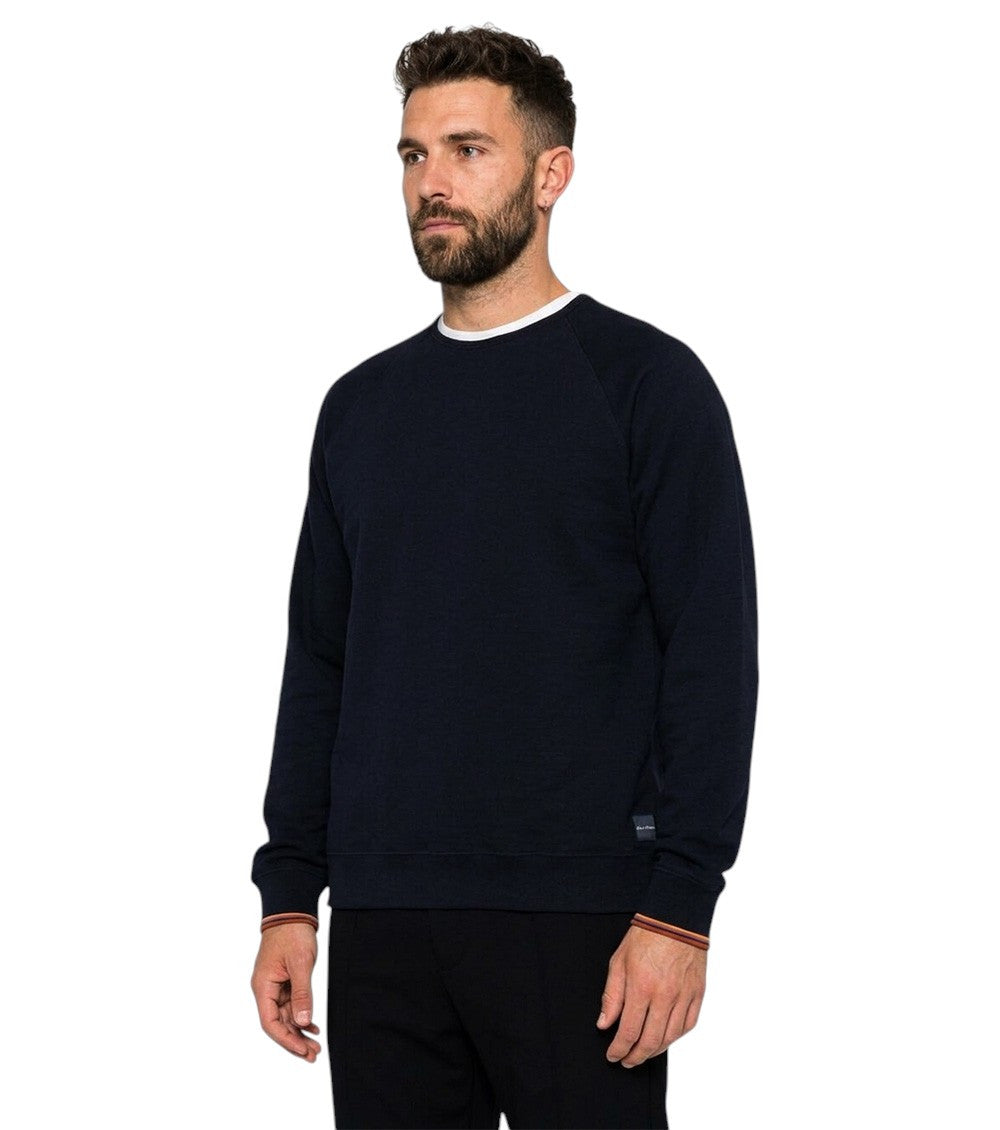 Navy Blue Solid Sweatshirt 2