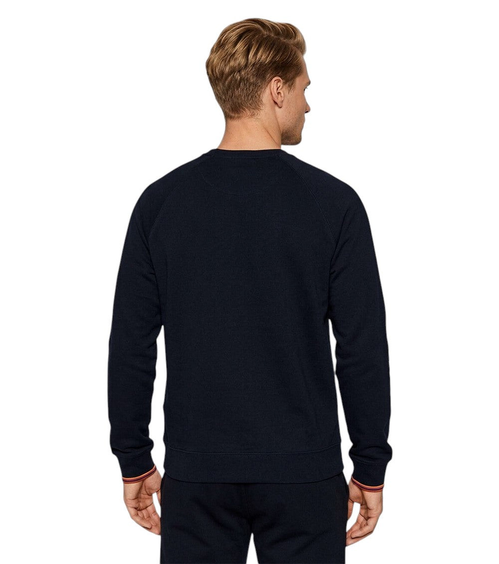 Navy Blue Solid Sweatshirt 3