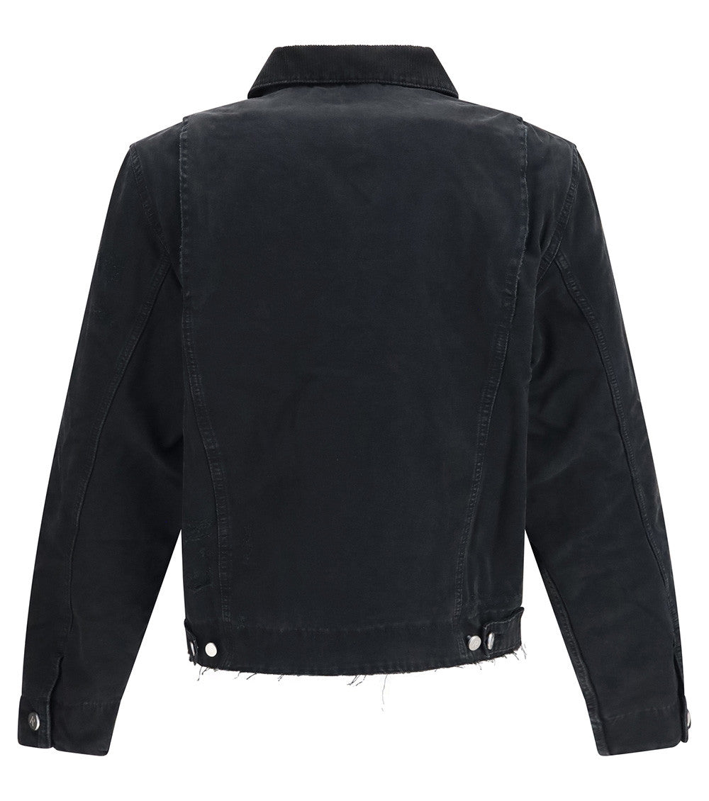 Black Shirt Collar Jacket 2