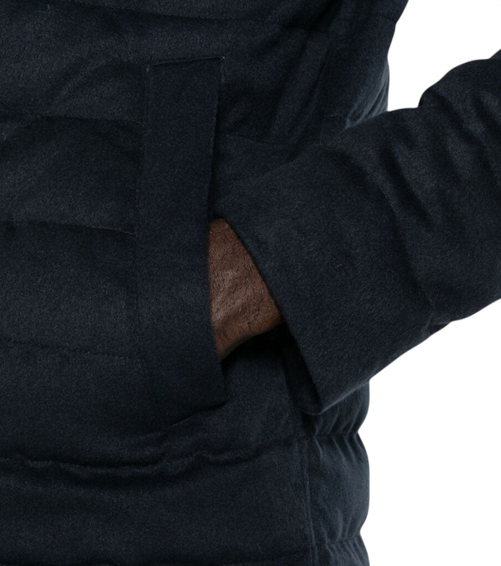 Navy Blue Quilted Jacket 5